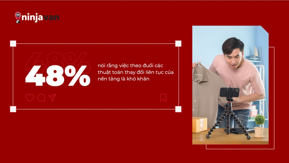 Theo Ninja Van, thuật toán của các nền tảng luôn là thách thức lớn với các nhà bán hàng thương mại mạng xã hội