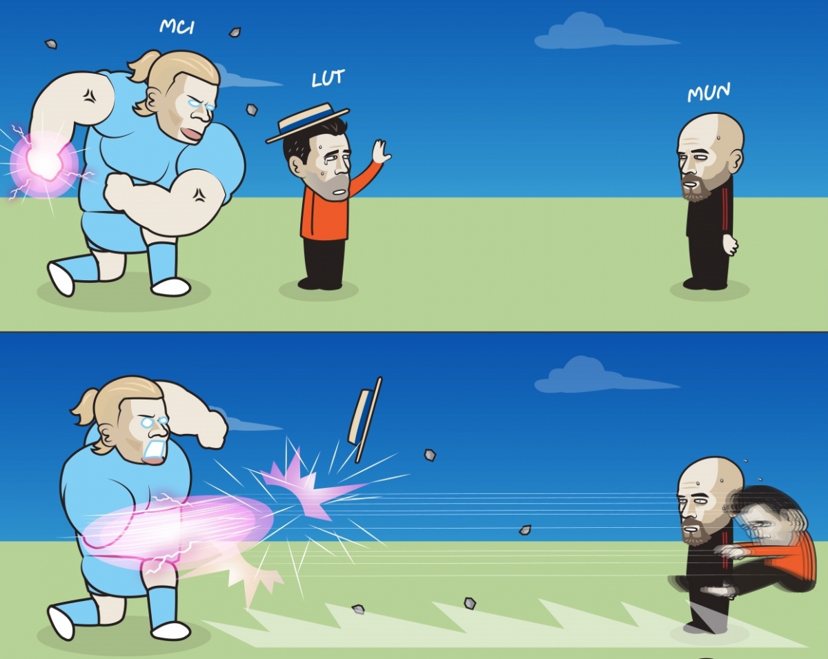 MU lành ít dữ nhiều ở derby Manchester. (Ảnh: Just Toon It)