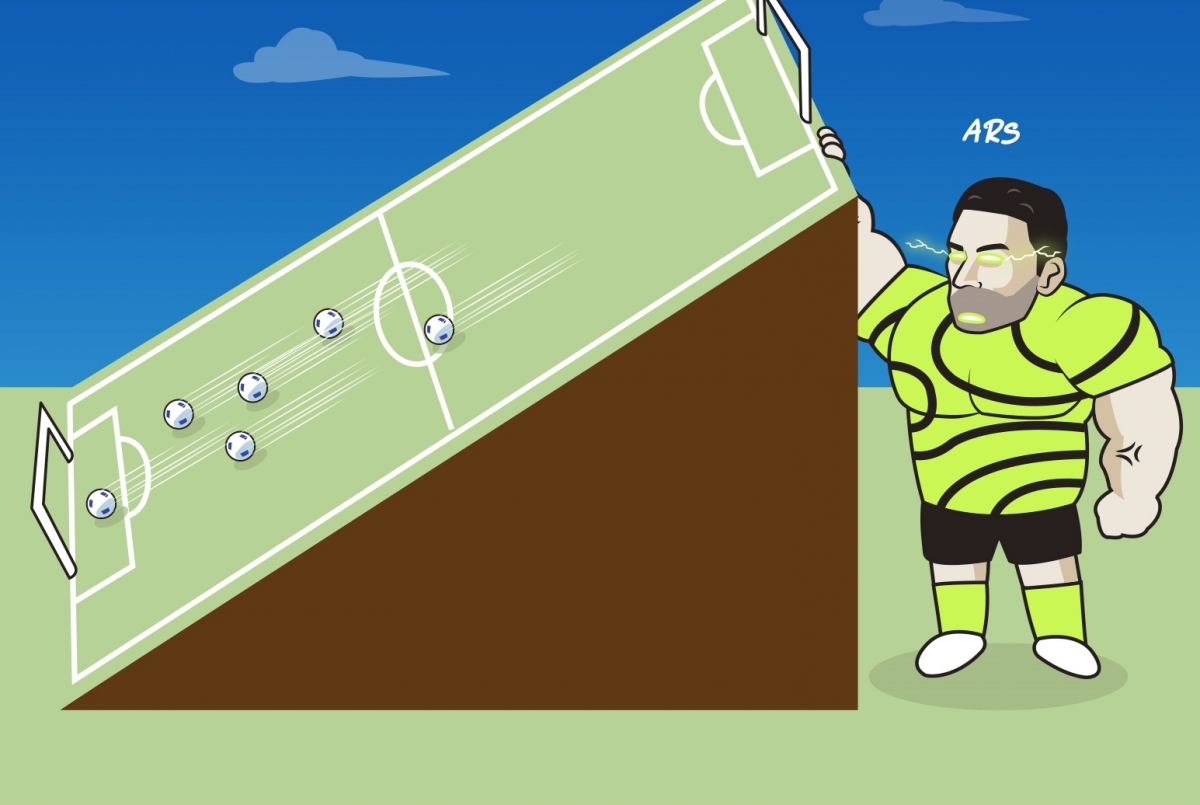 Lối chơi tấn công áp đảo của Arsenal. (Ảnh: Just Toon It)