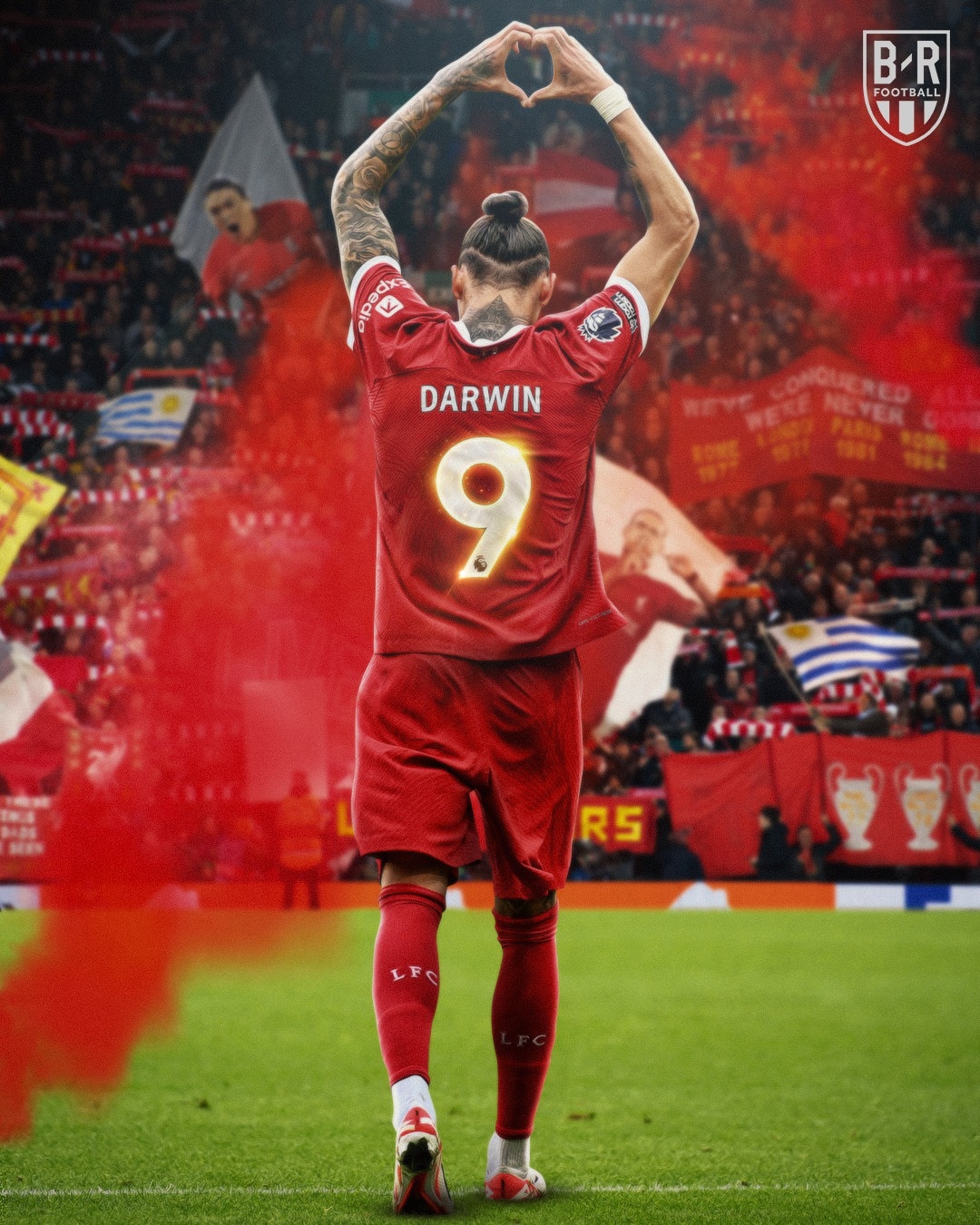 Darwin Nunez chứng tỏ giá trị trên hàng tiền đạo Liverpool. (Ảnh: Bleacher Reports)