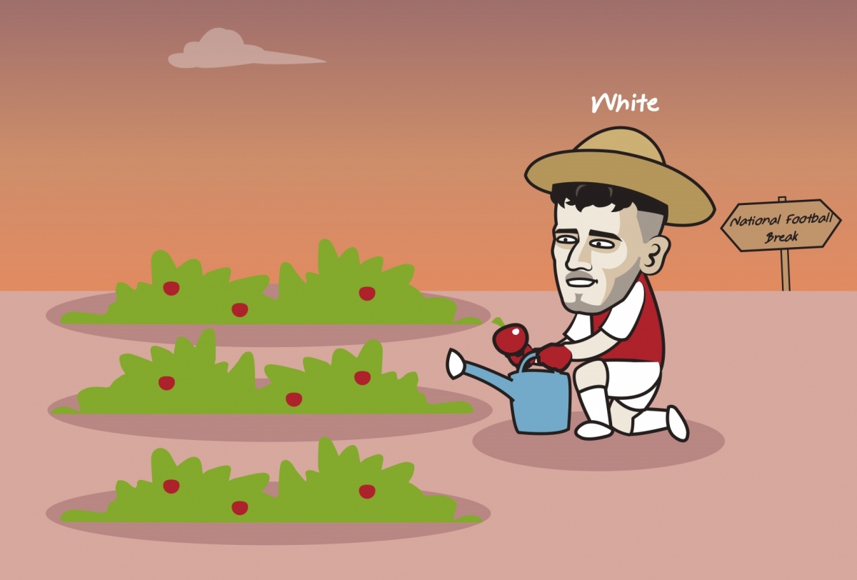 Ben White gây sốc khi từ chối lên ĐT Anh. (Ảnh: Just Toon It)