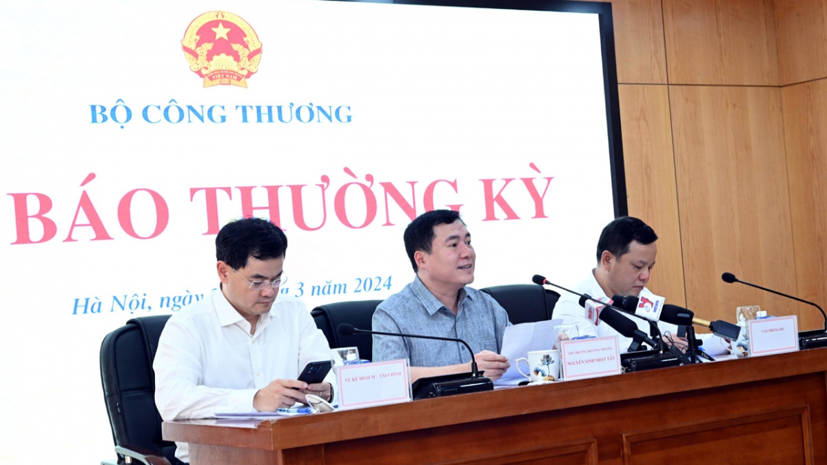 Lãnh đạo Bộ Công Thương thông tin về hoạt động xuất nhập khẩu Quý I/2024