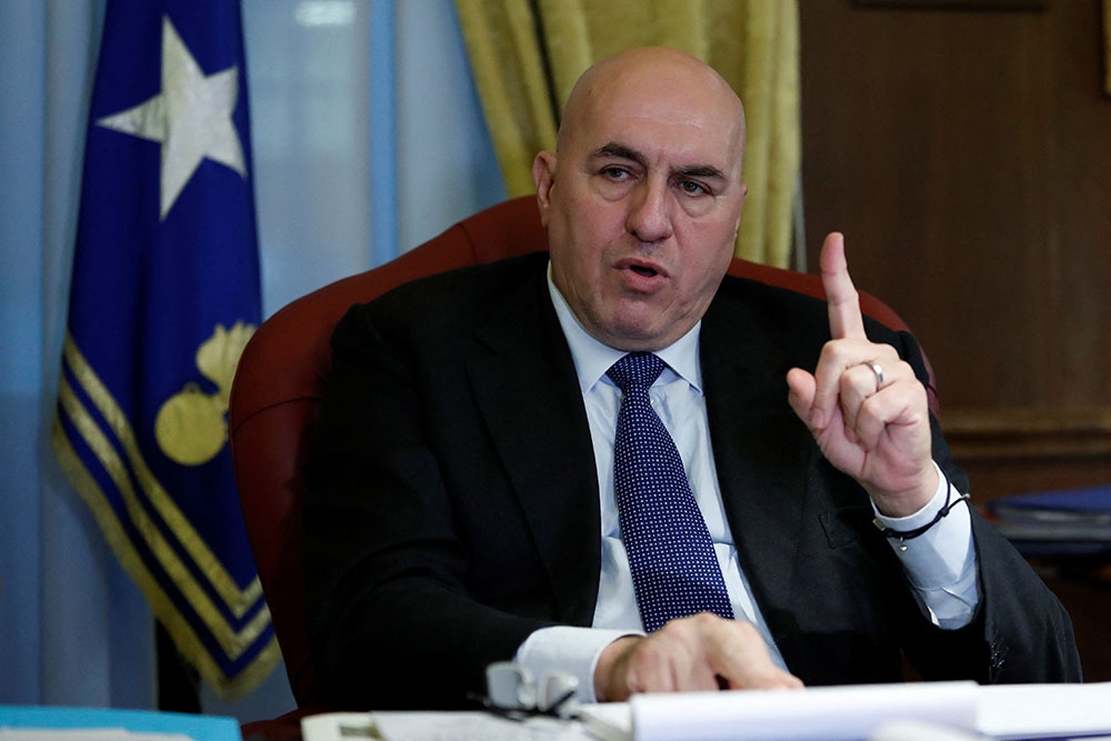 Bộ trưởng Quốc phòng Italy Guido Crosetto. Ảnh: Reuters