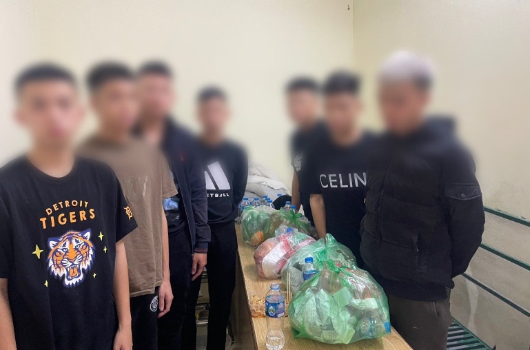 Các đối tượng tại cơ quan công an