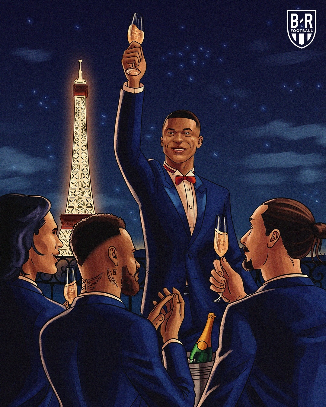 Mbappe cán mốc 250 bàn thắng cho PSG. (Ảnh: Bleacher Report). 