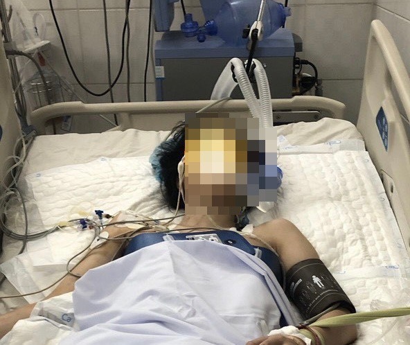 Chỉ chậm trễ một thời gian nữa, bệnh nhân có thể chết não, không thể cứu chữa (Ảnh C.P)