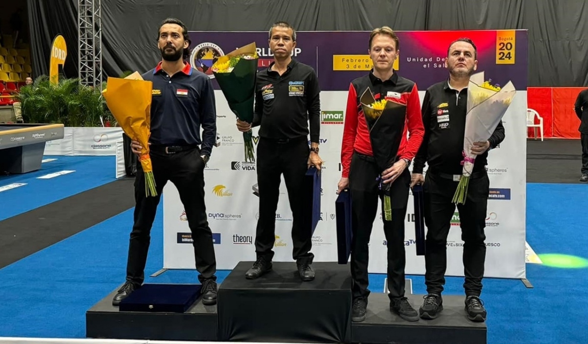 Vietnamese billiards player Tran Quyet Chien becomes the champion of the Three-Cushion World Cup 2024