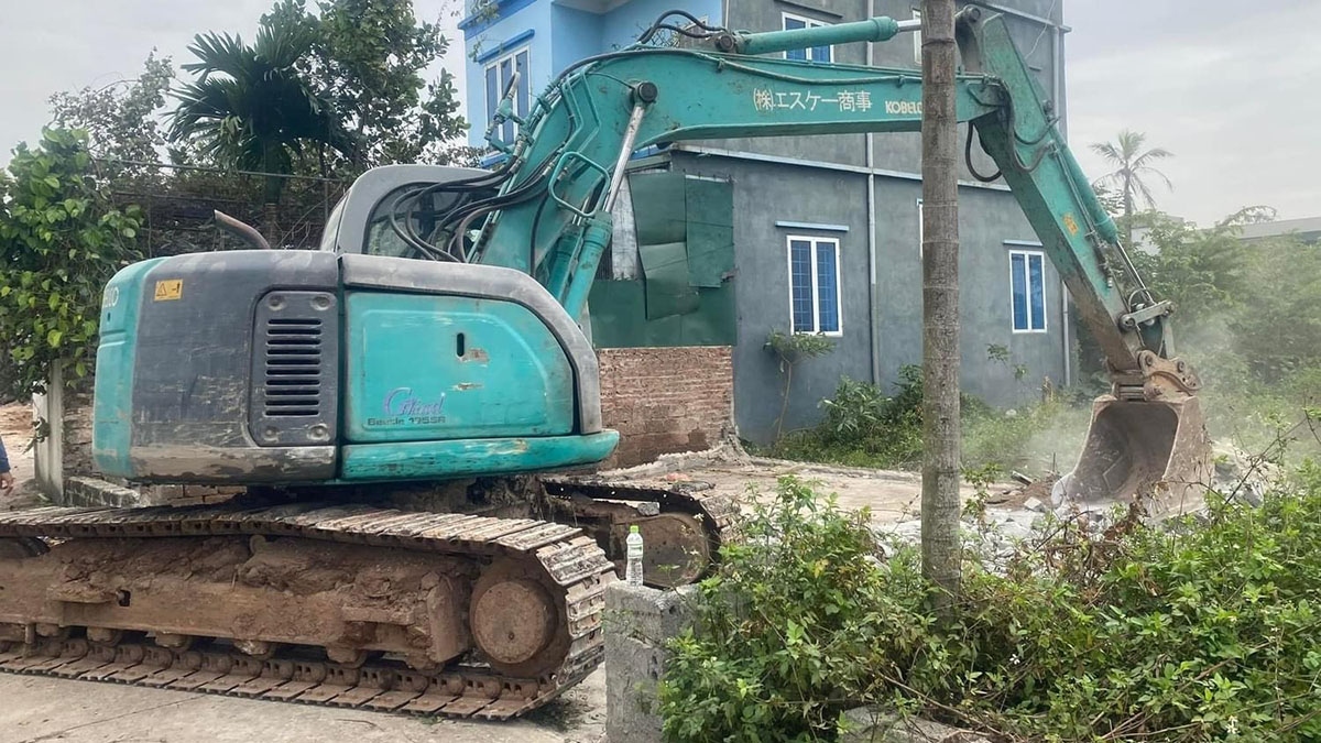 Thu hồi đất phục vụ dự án đường Vành đai 4 ở Thường Tín (ảnh:Hà Nội Mới)