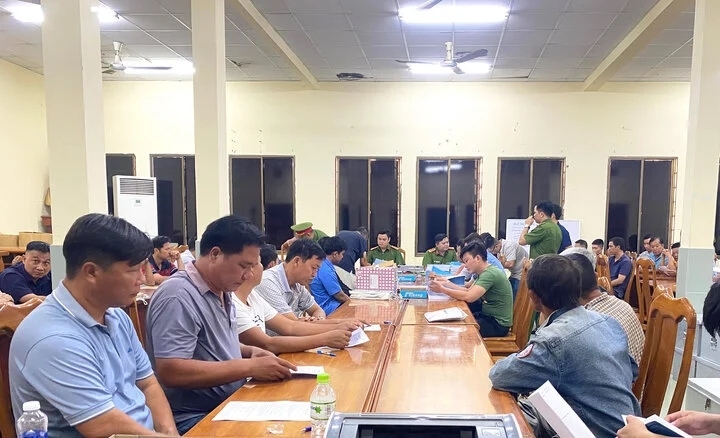 Các bị can tại cơ quan điều tra (Ảnh Công an cung cấp)