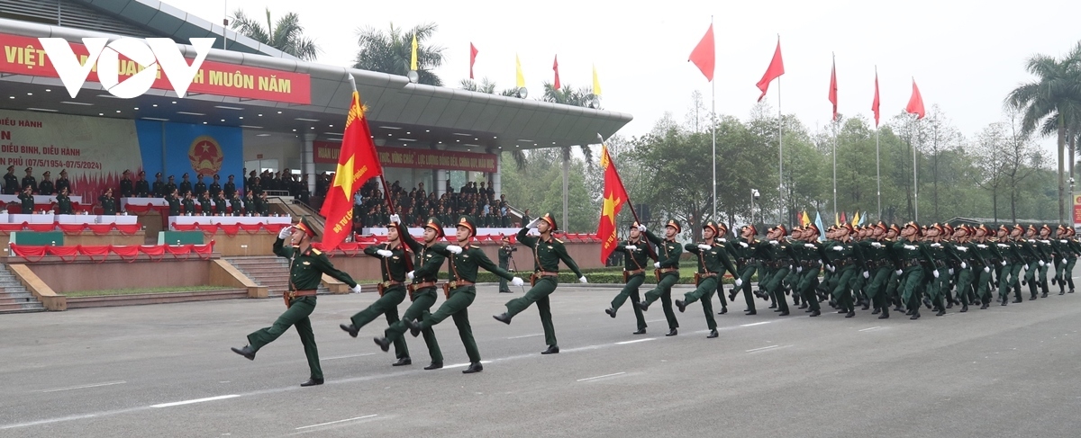 Border guards partake in the event.