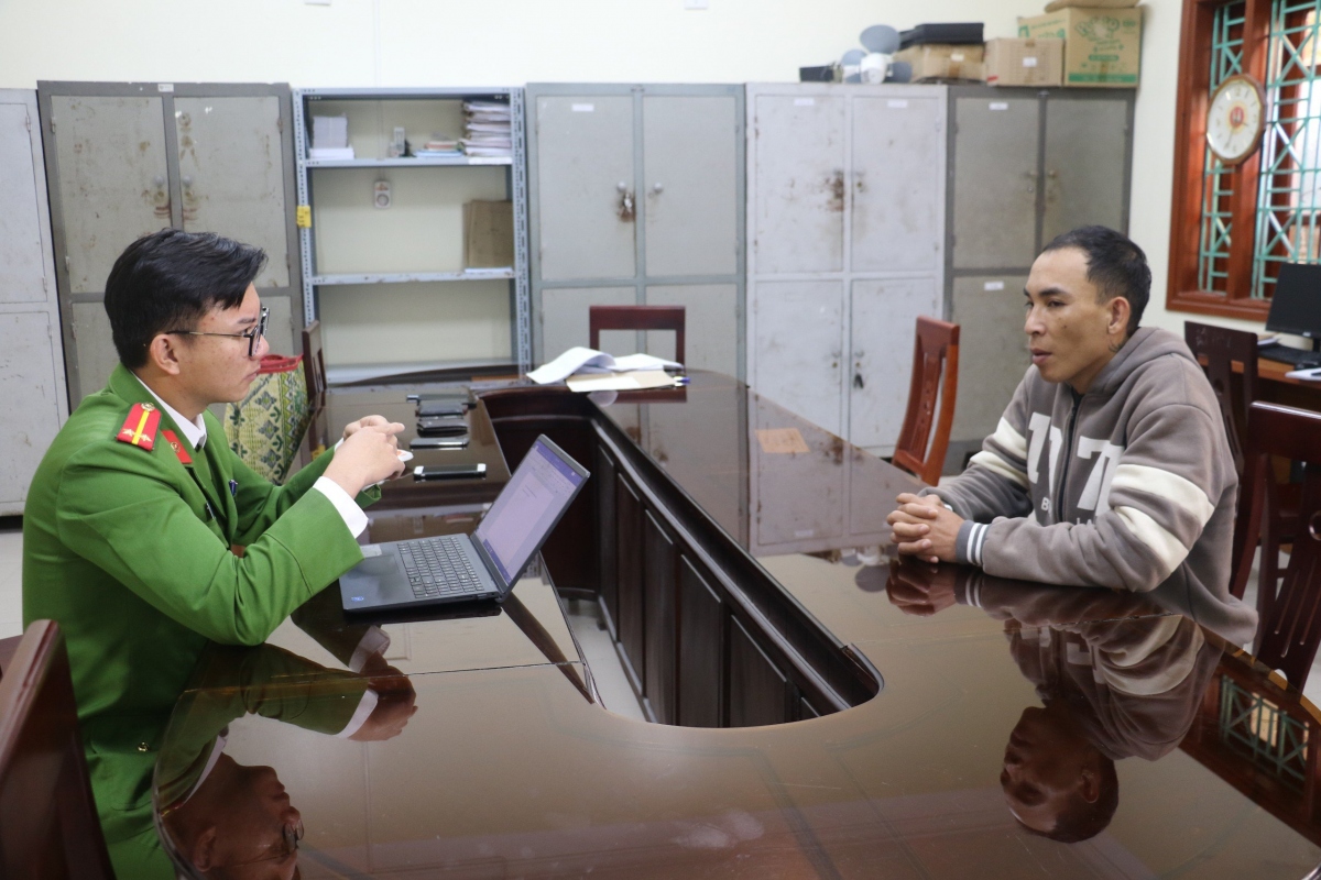 Đối tượng Nguyễn Văn Hiệu tại cơ quan điều tra