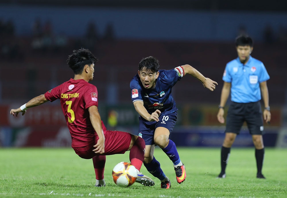 Khánh Hoà và HAGL đã hoà 0-0 trên sân 19/8 Nha Trang cách đây 1 tháng. (Ảnh: VPF)
