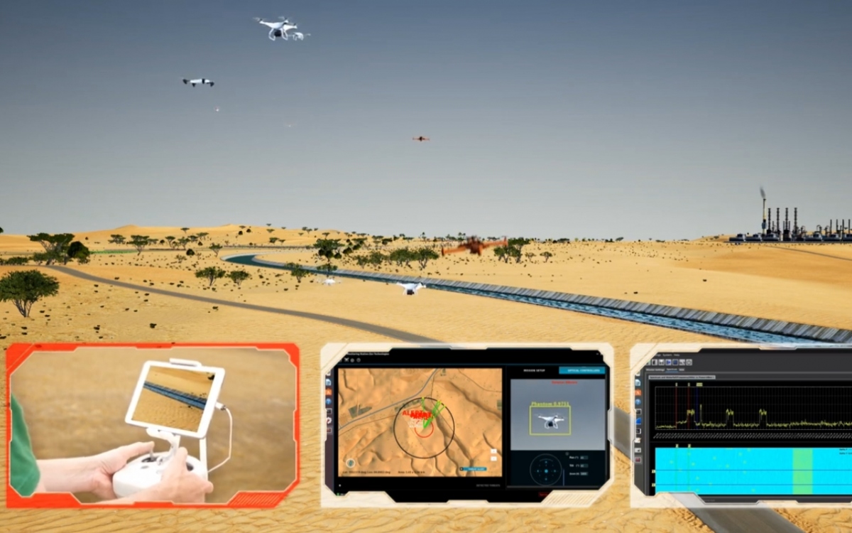 Hình ảnh về ZADS đối phó với UAV. Đồ họa: Zen Technologies.