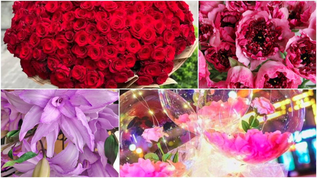 Hoa luôn là mặt hàng được nhiều người lựa chọn để làm quà tặng nhân Ngày Quốc tế Phụ nữ 8/3. Bên cạnh những bó hoa tươi, những bó hoa được thiết kế từ bóng bay hay đan len, hoa kết hợp rau, củ, quả,... được nhiều khách hàng lựa chọn bởi sự độc đáo, lạ mắt.