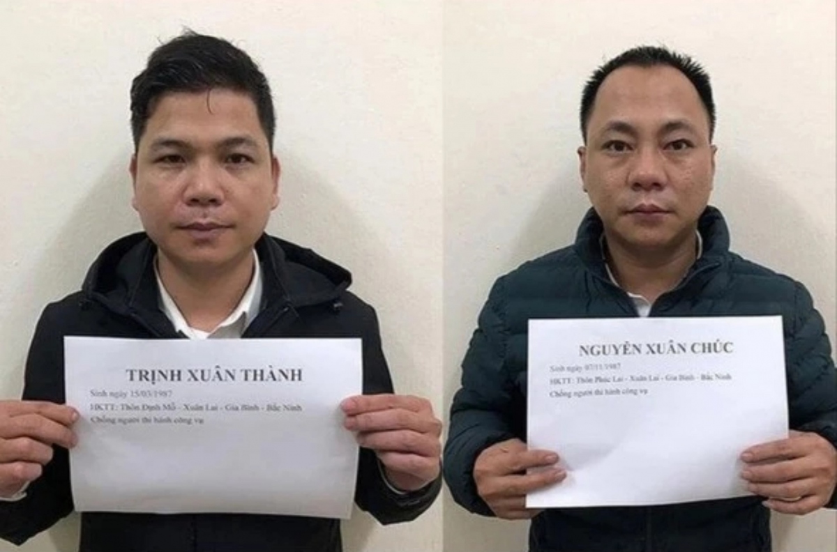 Các đối tượng tại cơ quan công an