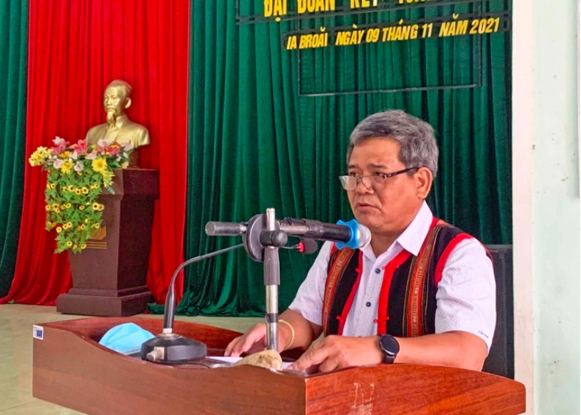 Ông Hồ Văn Điềm khi còn đương chức. (Ảnh: Báo Gia Lai)
