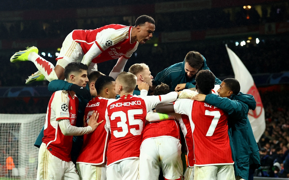 Arsenal thắng luân lưu Porto để vào tứ kết Cúp C1 châu Âu (Ảnh: Reuters).
