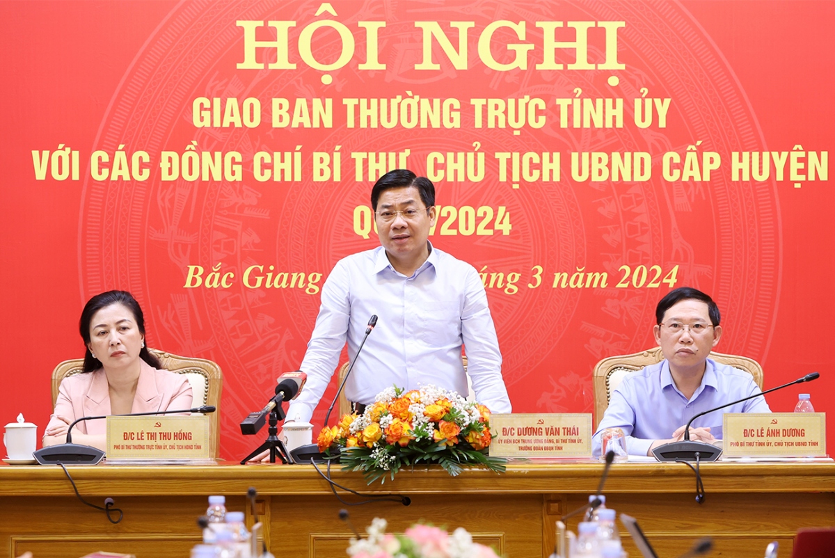 Bí thư Tỉnh ủy Bắc Giang Dương Văn Thái 