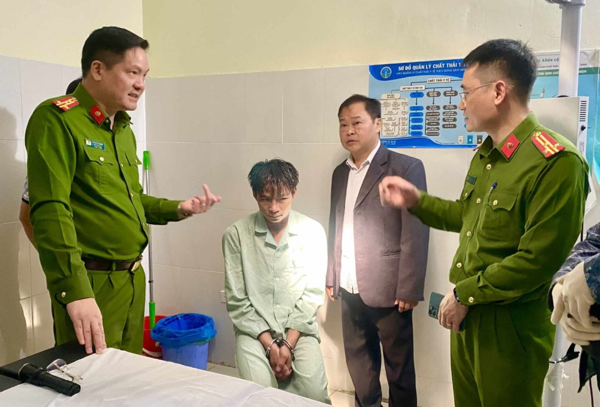 Sau hơn 24 giờ, Ban chuyên án đã bắt được đối tượng Lò Văn Xươm. (Ảnh: Công an tỉnh Lai Châu cung cấp)
