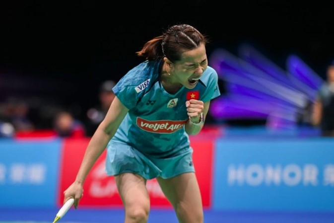 Linh qualifies for the quarterfinals of the 2024 German Open (Photo: BWF)