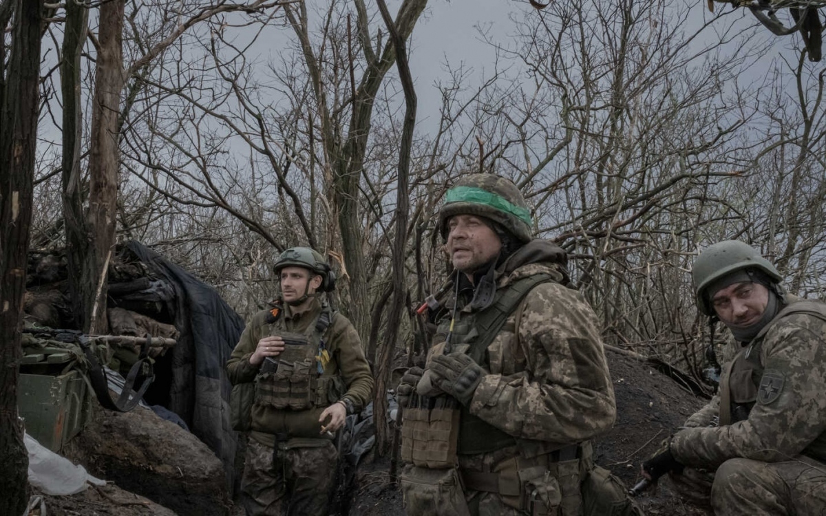 Binh sĩ Ukraine ở mặt trận Bakhmut. Ảnh: New York Times.