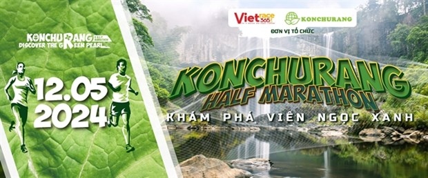 Banner of Kon Chu Rang Half Marathon (Photo: VietRace365)