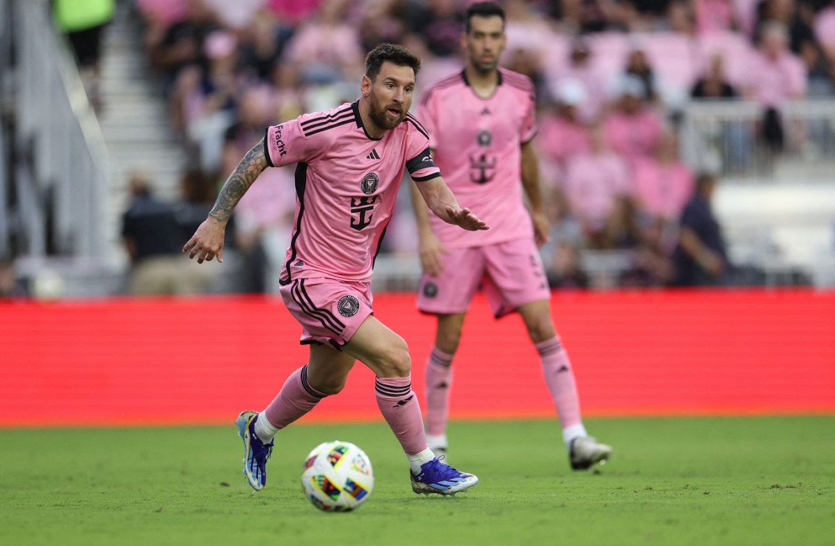 Messi ghi cú đúp bàn thắng cho Inter Miami (Ảnh: Reuters)