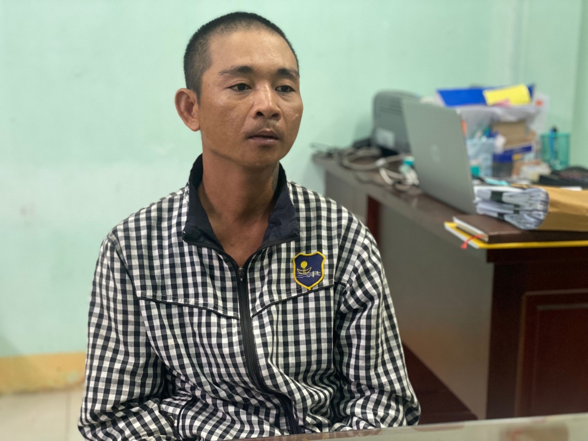 Nguyễn Thanh Tuấn tại Công an TP Vũng Tàu. Ảnh: CA