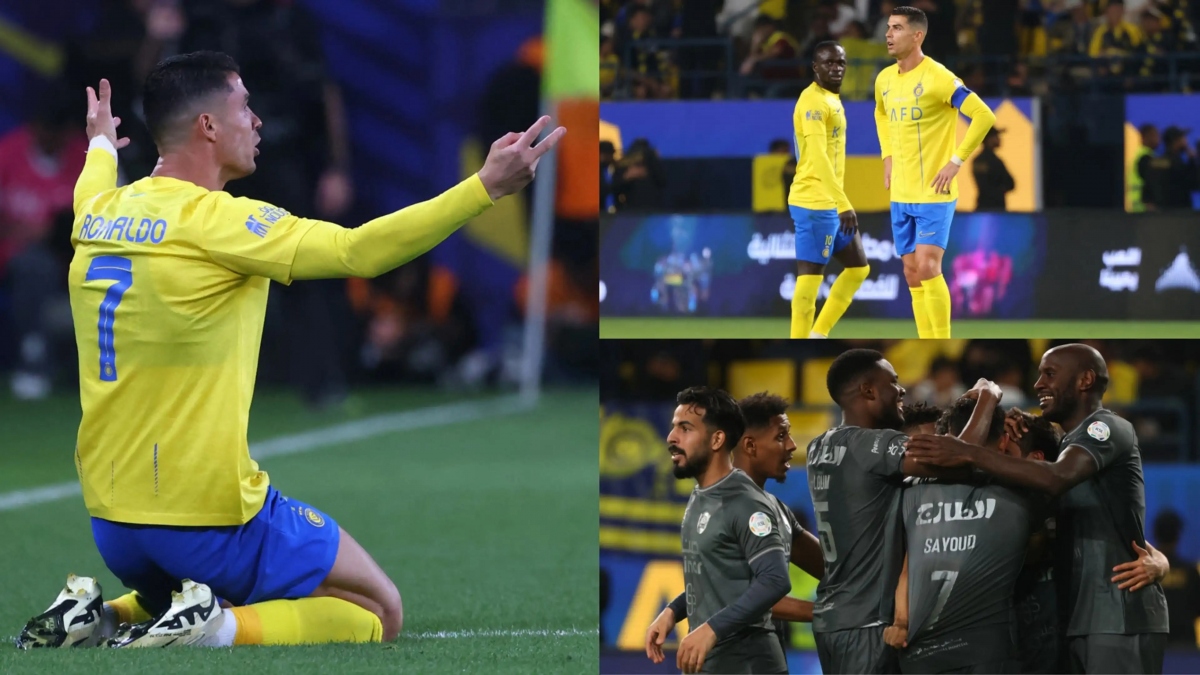 Ronaldo giúp Al Nassr thắng Al Ahli 1-0. (Ảnh: Getty)