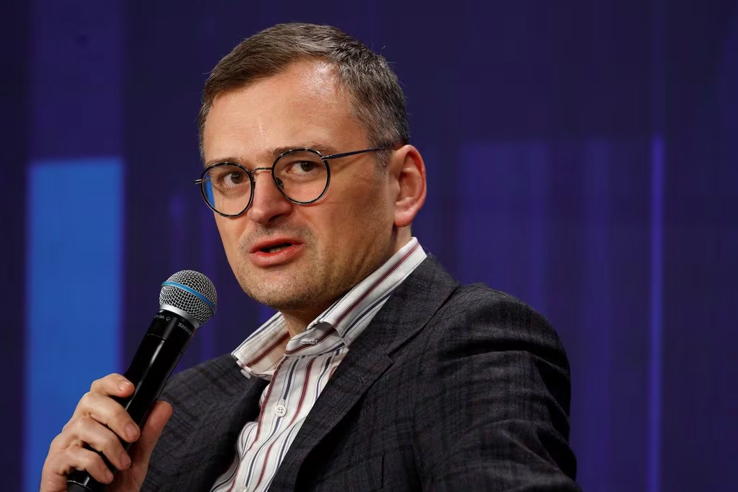Ngoại trưởng Ukraine Dmytro Kuleba tham dự Hội nghị "Ukraine. Năm 2024", trong bối cảnh Nga tấn công Ukraine vào ngày 25/2/2024. (Ảnh: Reuters)