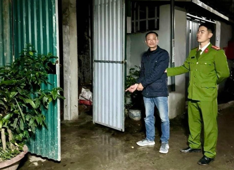 Nguyễn Xuân Dũng tại hiện trường vụ việc