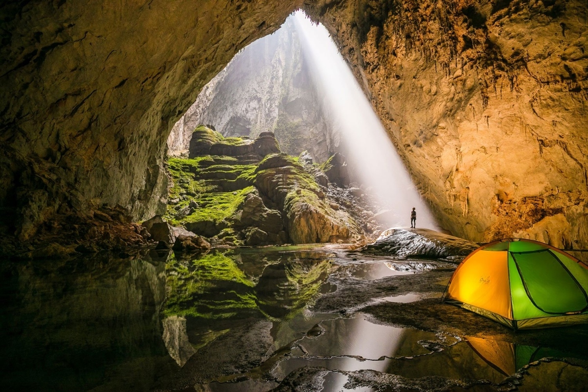Son Doong cave was first discovered in 1990 by Ho Khanh, a local man in Phong Nha town of Bo Trach district in Quang Binh province. It was later announced as the largest cave in the world with a volume of 38.5 million cubic metres, following exploration trips by the Royal British Cave Association.