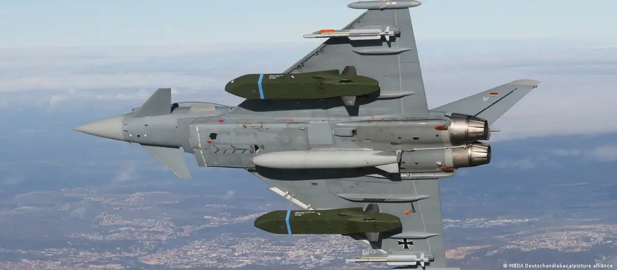Tên lửa hành trình Taurus trên máy bay Eurofighter của Không quân Đức. Ảnh: MBDA Deutschand