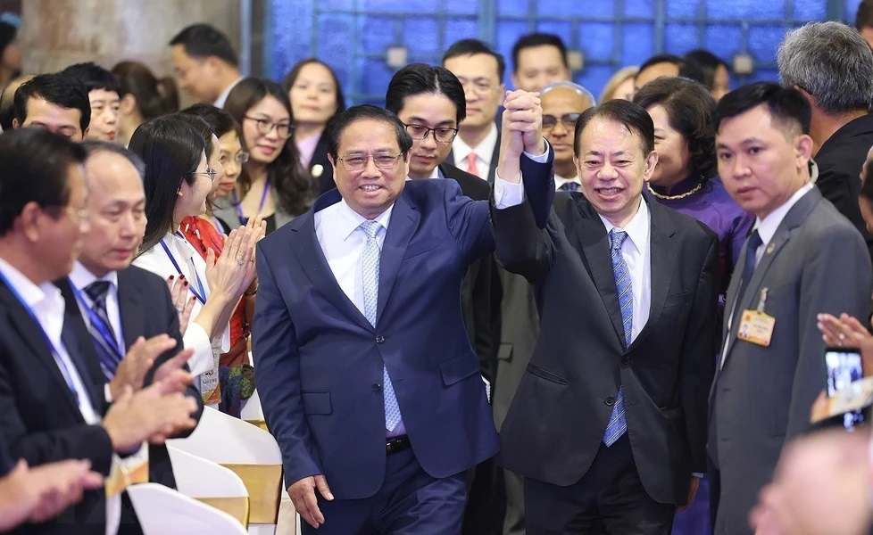 Thủ tướng Phạm Minh Chính dự Lễ kỷ niệm 30 năm quan hệ đối tác Việt Nam – Ngân hàng Phát triển châu Á (ADB) (ảnh: TTXVN)