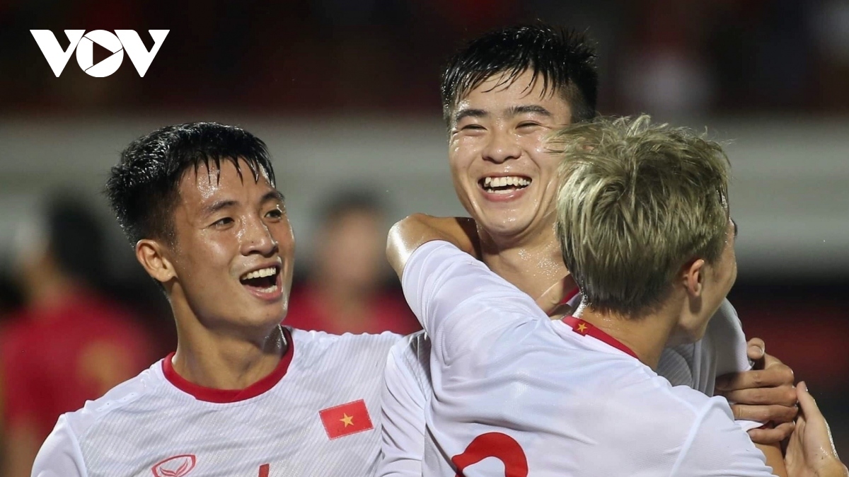 ĐT Việt Nam thắng thuyết phục ĐT Indonesia 3-1 ngay trên sân khách ở vòng loại thứ hai World Cup 2022 khu vực châu Á. (Ảnh: Vy Vũ)