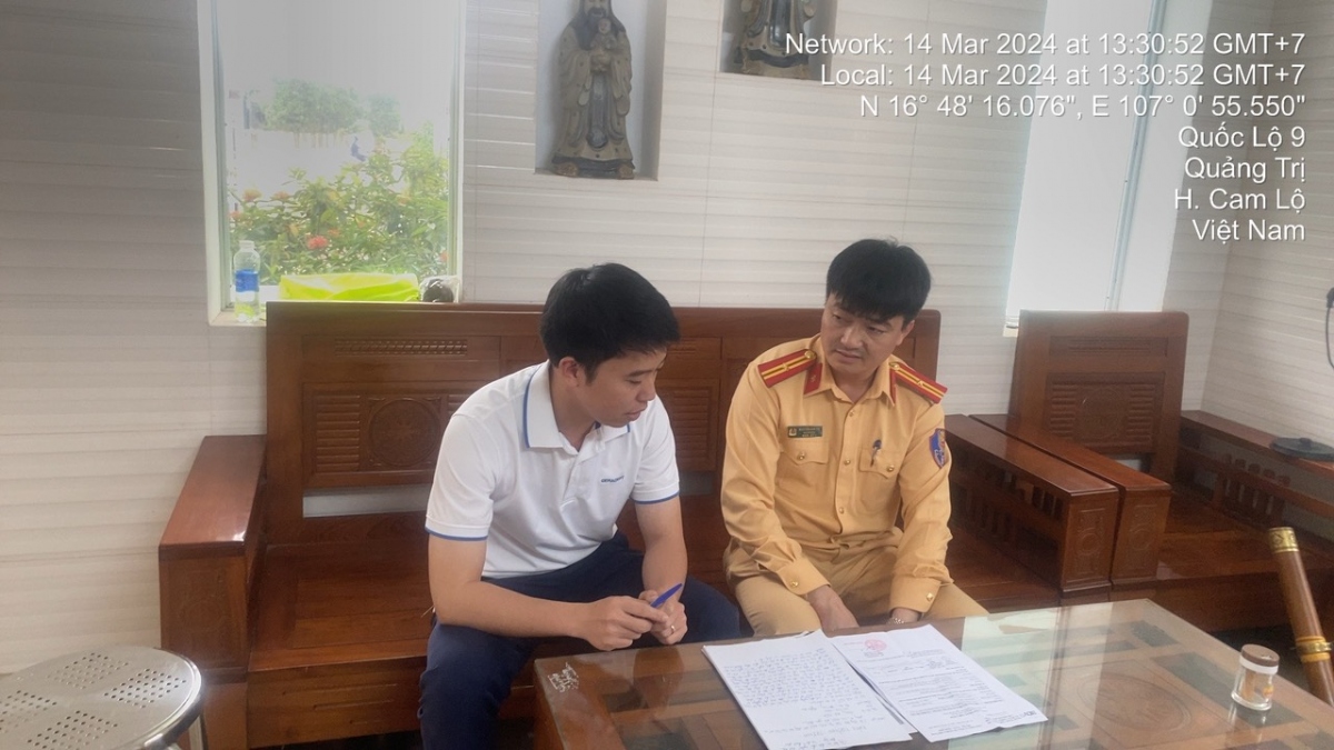 Tài xế vi phạm lên làm việc với lực lượng chức năng