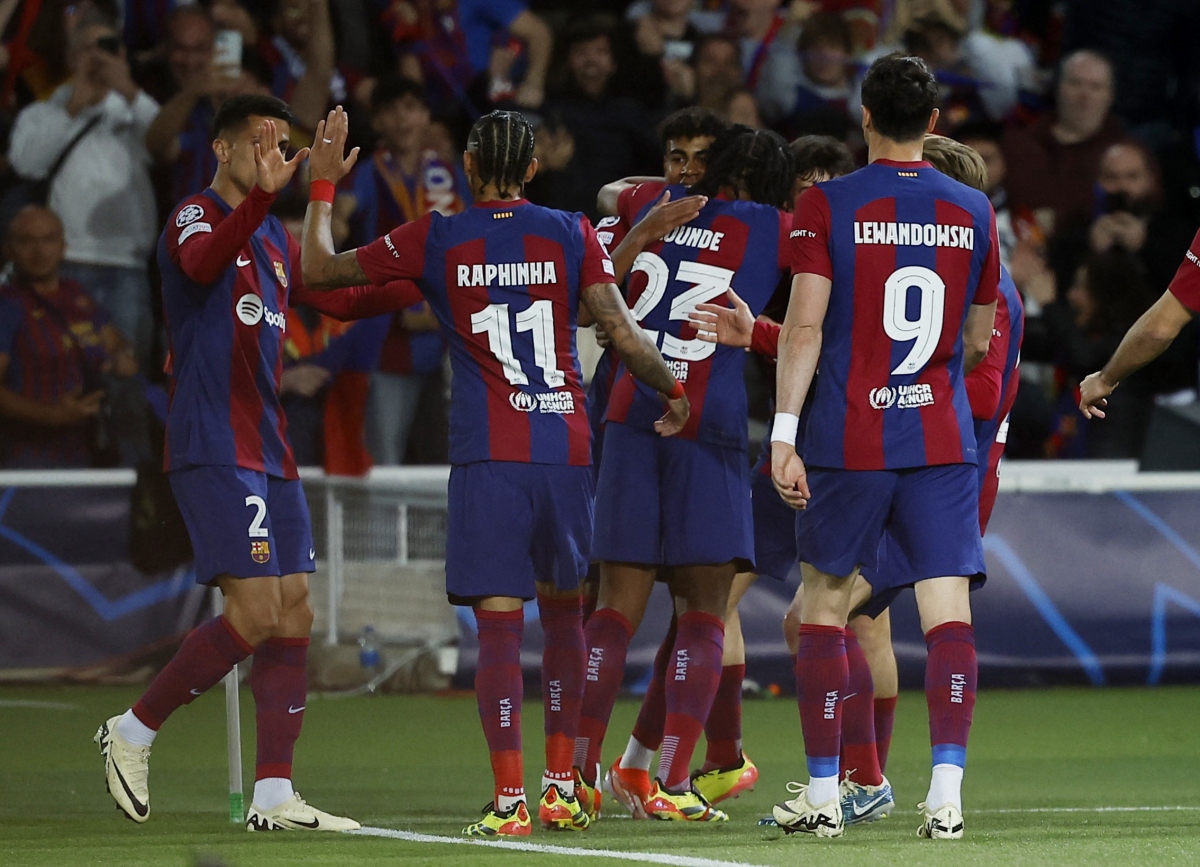 Barca tạo ra lợi thế lớn trước PSG. (Ảnh: Reuters)