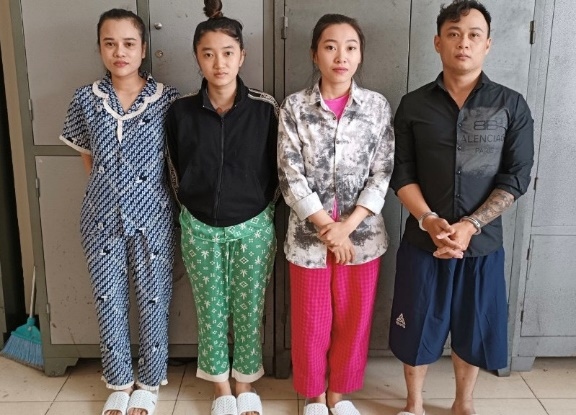 Các đối tượng trong vụ án bị bắt giữ