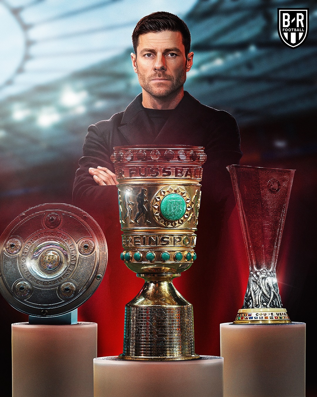 Leverkusen mơ về cú ăn ba cùng Xabi Alonso. (Ảnh: Bleacher Reports)