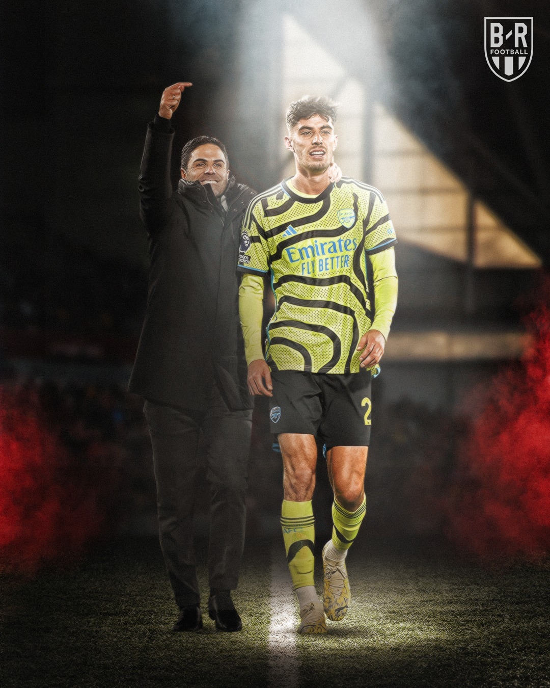 Arsenal tạm chiếm ngôi đầu Ngoại hạng Anh trước khi Liverpool đại chiến MU. (Ảnh: Bleacher Reports)