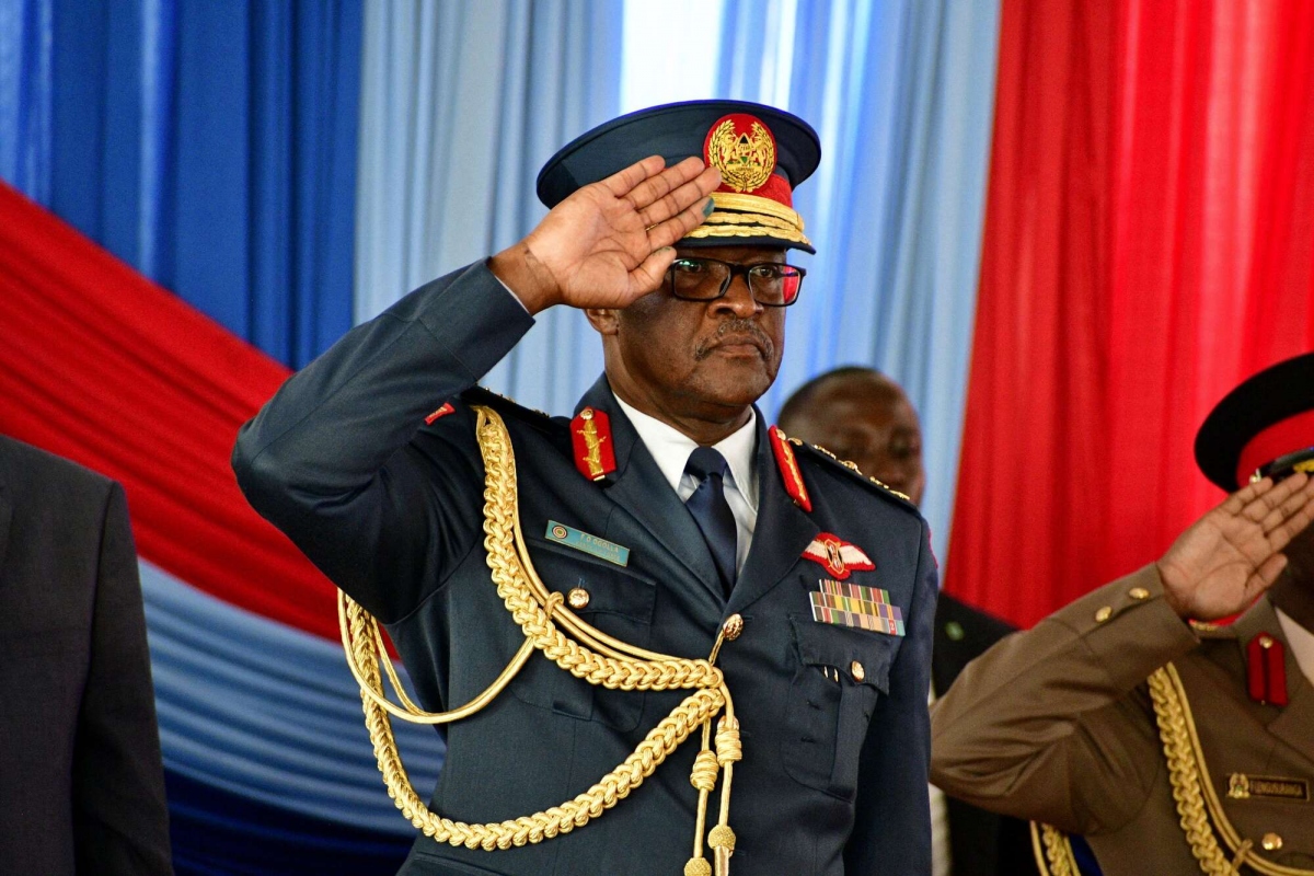 Tư lệnh Lực lượng Quốc phòng Kenya, Tướng Francis Ogolla. Ảnh: Getty