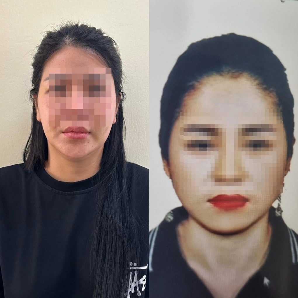 Trương Thị N. (bìa trái) và Đặng Thị H. (Ảnh: Công an Tuyên Quang).
