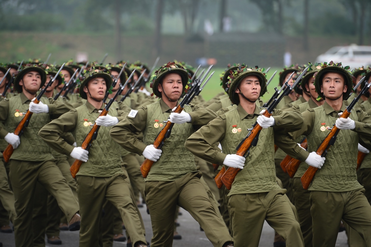 Khối Chiến sĩ Điện Biên tham gia tổng duyệt
