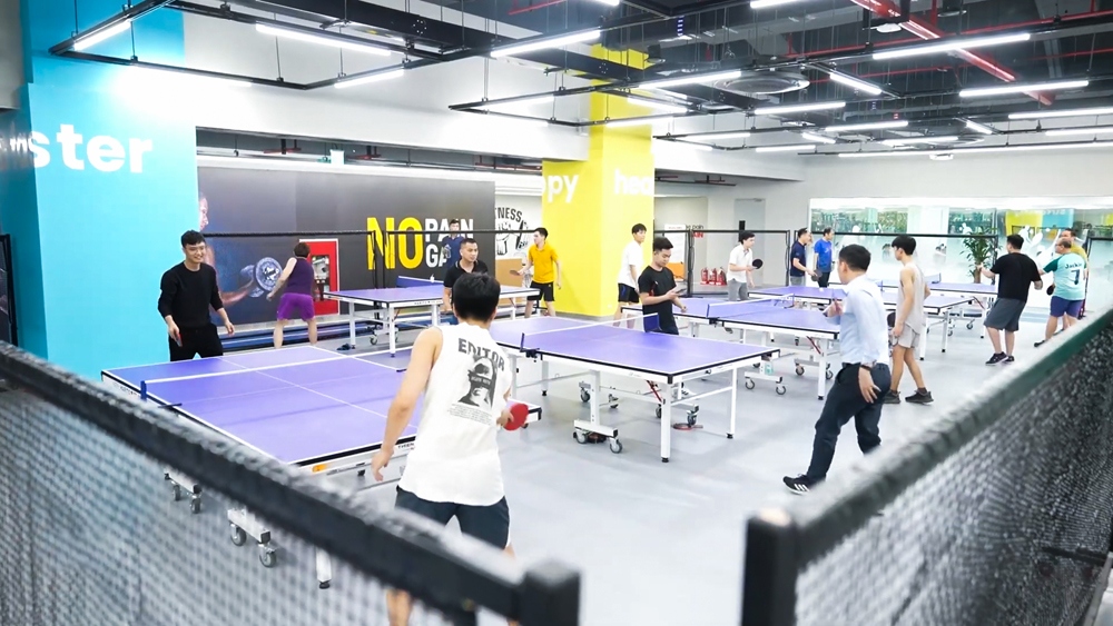 Nhân viên SRV có môi trường rèn luyện sức khỏe ngoài giờ làm việc - Ảnh: SRV