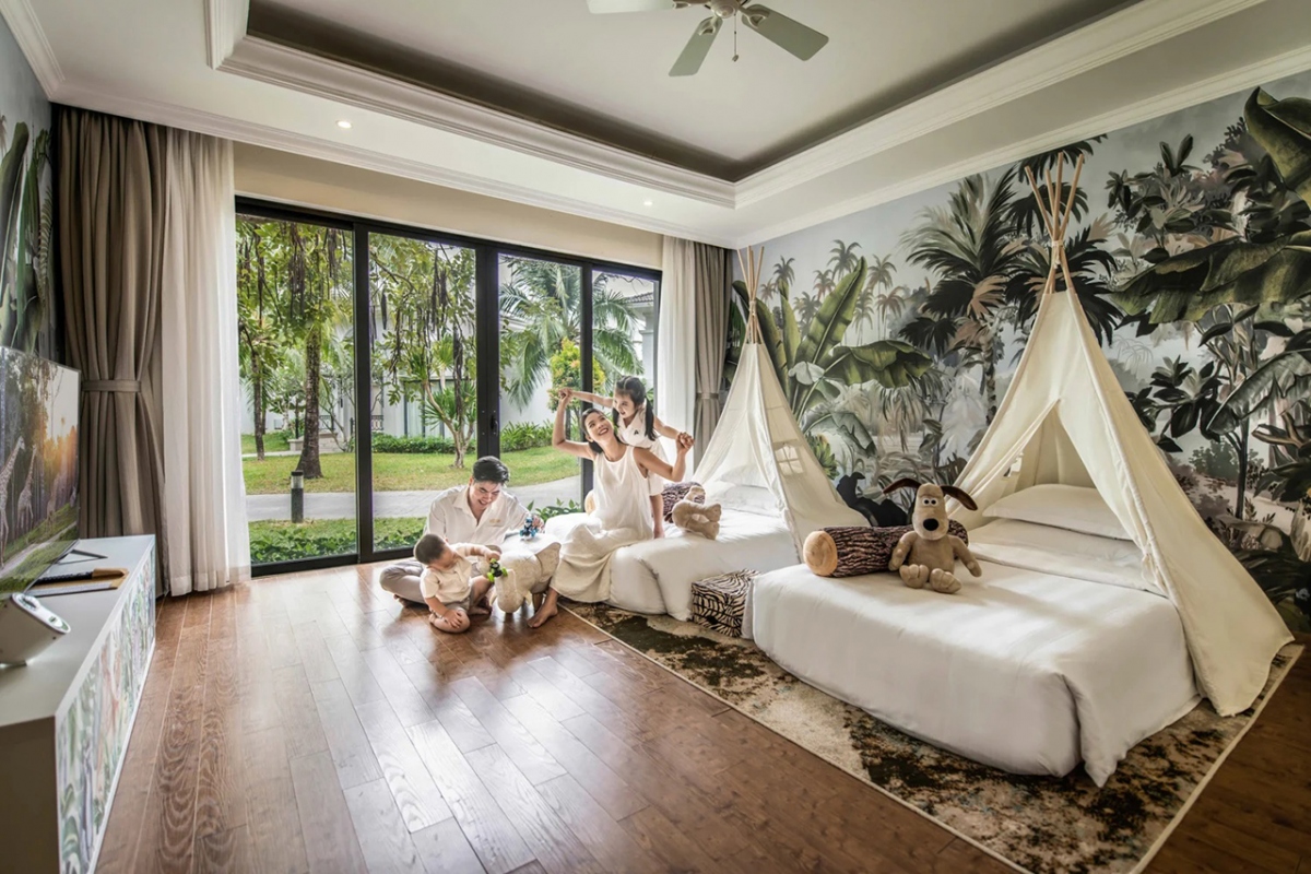 Các căn villa được bài trí theo hai chủ đề độc đáo là Safari và Nautilus