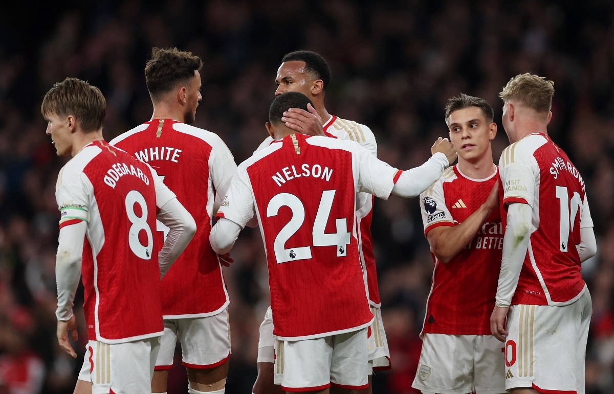 Arsenal dẫn đầu Ngoại hạng Anh. (Ảnh: Reuters). 
