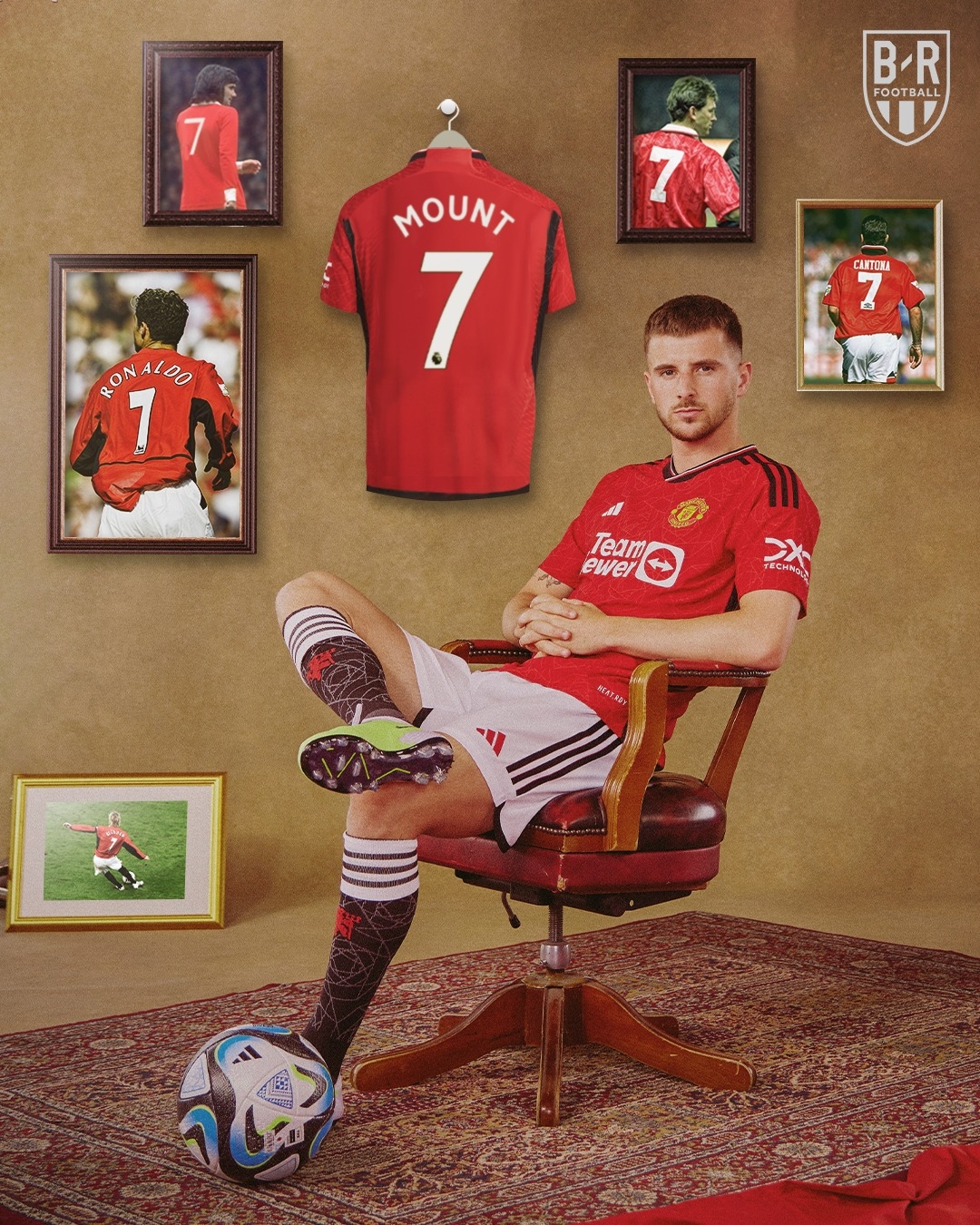 Mason Mount "mở tài khoản" bàn thắng cho MU. (Ảnh: Bleacher Reports)