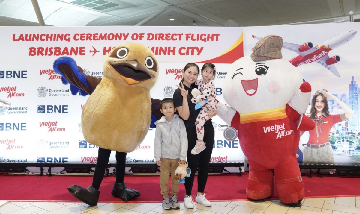 Đường bay từ TP HCM tới thành phố Brisbane là 1 trong 7 đường bay thẳng từ Việt Nam tới Australia của Vietjet. (Ảnh: TL)