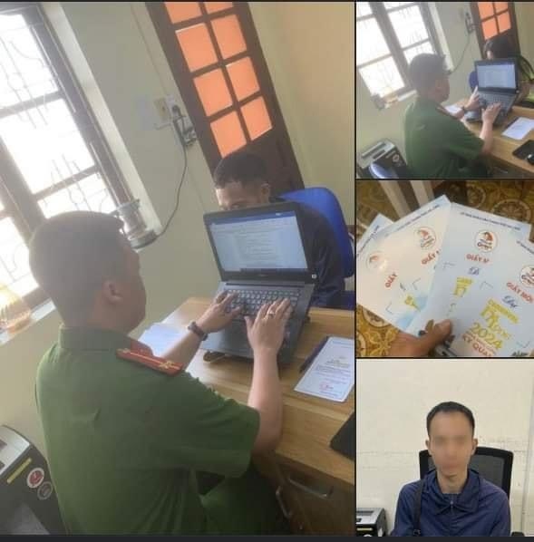 Công an TP Hạ Long triệu tập các đối tượng liên quan (Ảnh Công an Hạ Long)