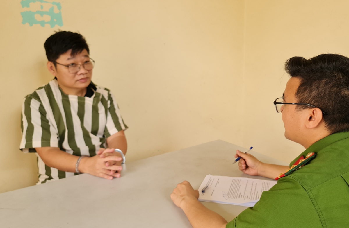 Đối tượng Lê Văn Sự tại cơ quan điều tra